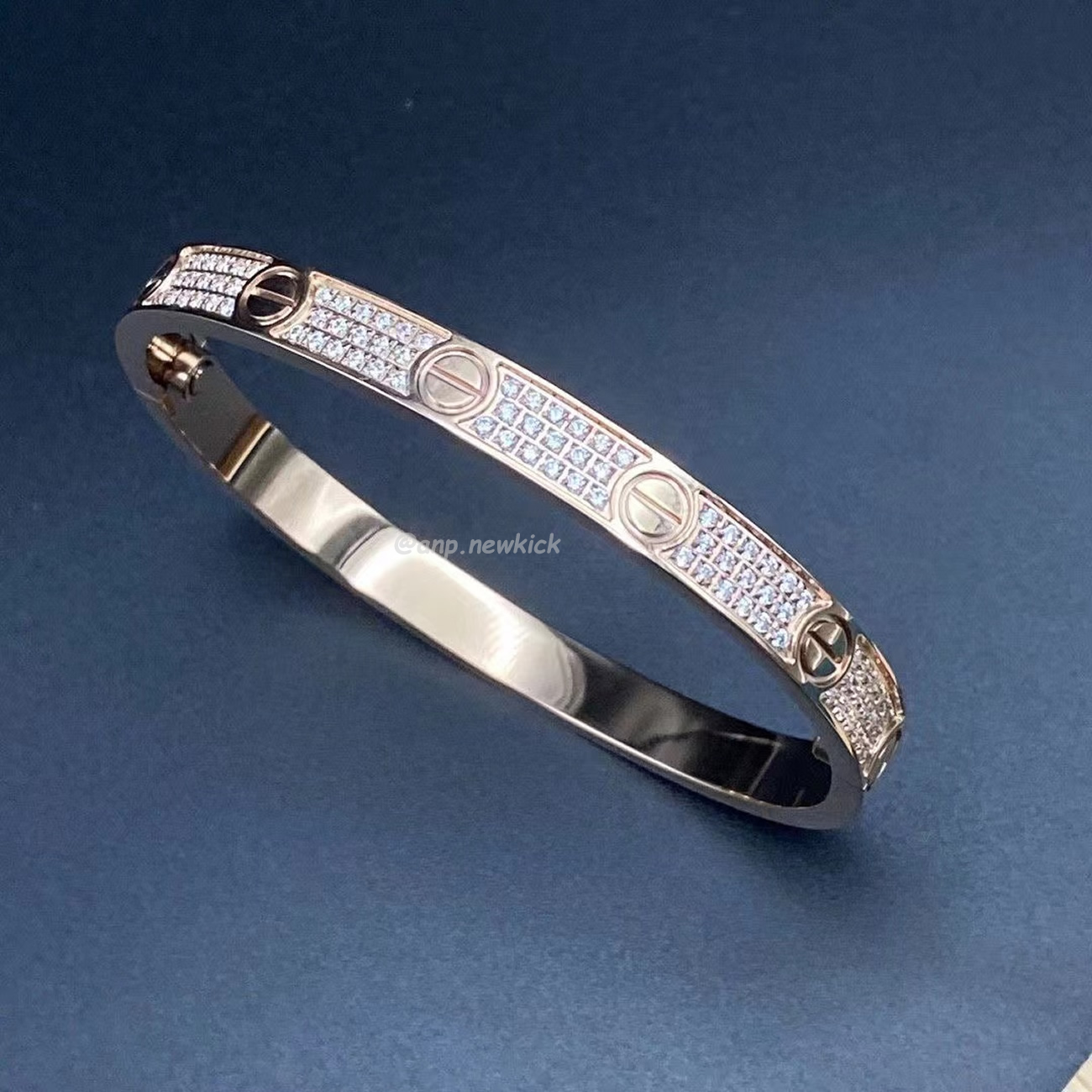 Cartier Bracelet Wide Version Full Sky Star Gold Rose Gold Platinum (4) - newkick.cc